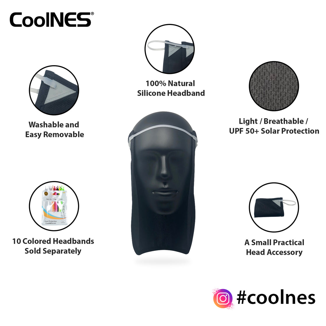 Coolnes Nose Shield White/beige/grey